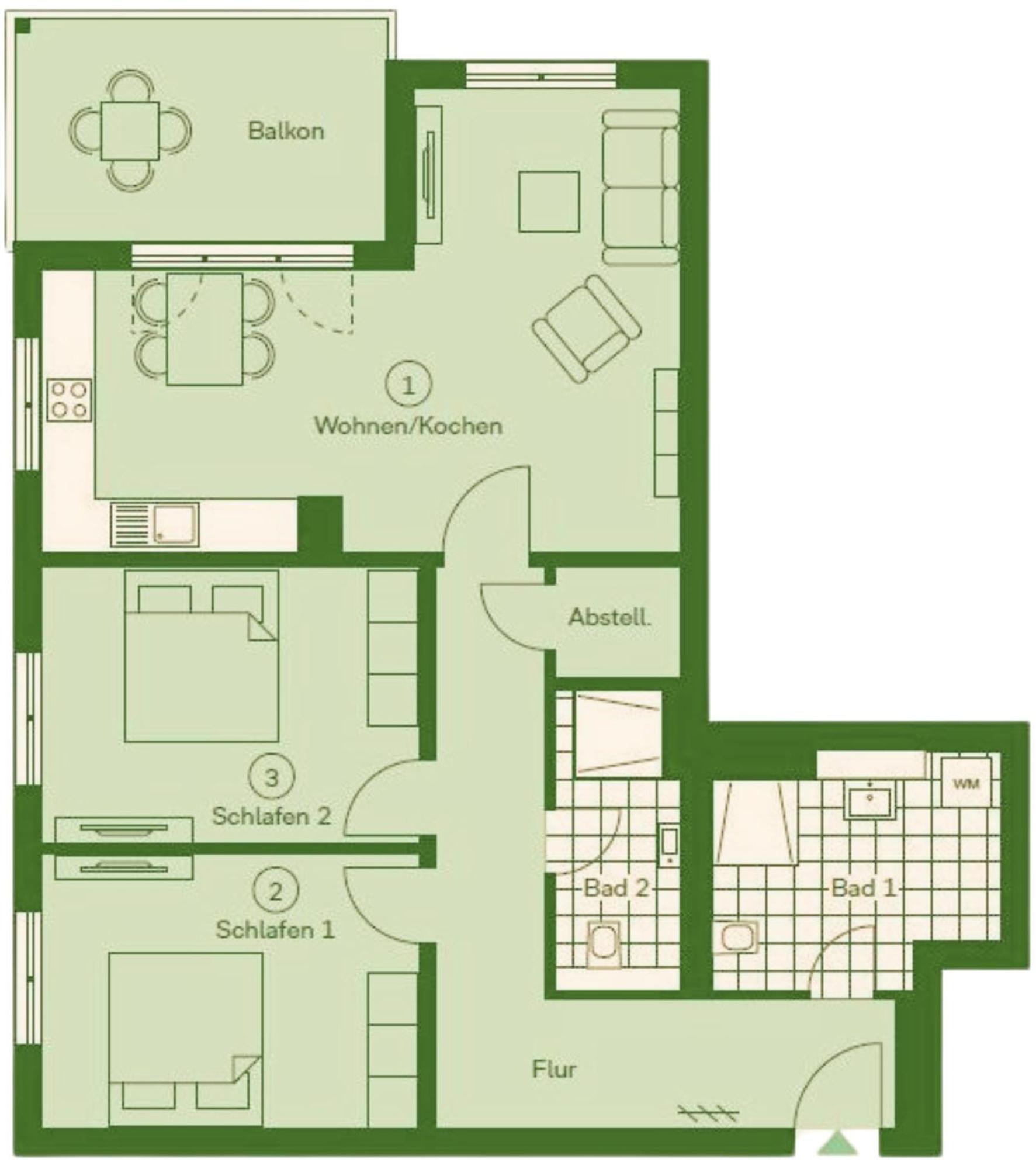 Apartment "Usedomer Luft" Garz  Bagian luar foto